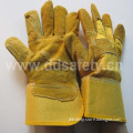 Ab Degree CE Standard Yellow Cow Split Patch Palm Leather Welder Gloves (DLC203)